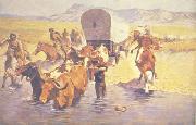 Frederick Remington The Emigrants Norge oil painting reproduction